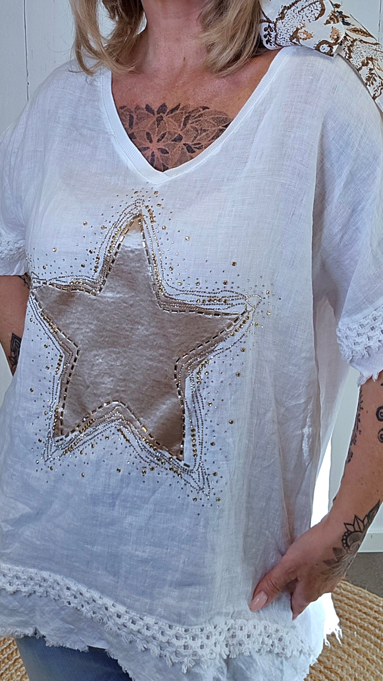 Ida Stjerne Topp hvit