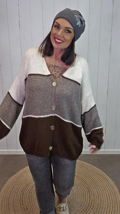 Isabella cardigan brun