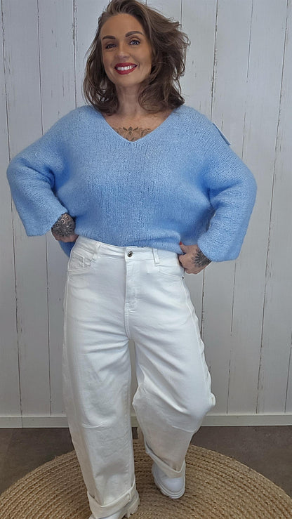 Karostar Barrel jeans offwhite