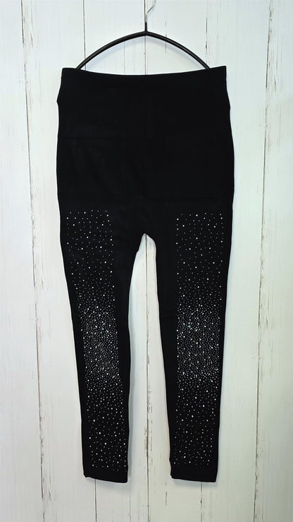 Siv leggings svart