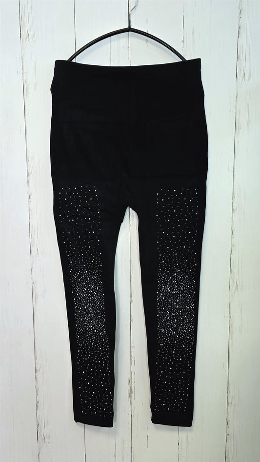 Siv leggings svart