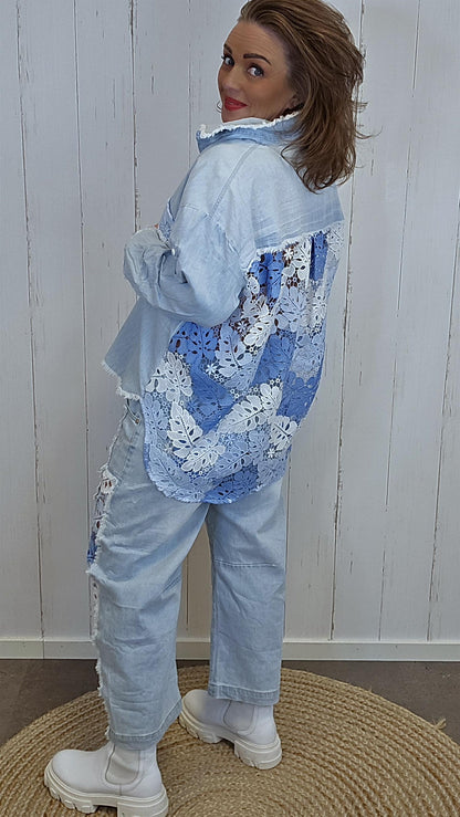 Laura denim skjorte lyseblå
