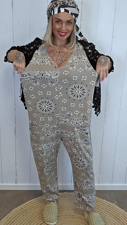 Frida jumpsuit taupe