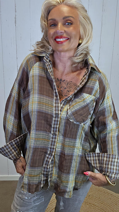 Wendy skjorte brun