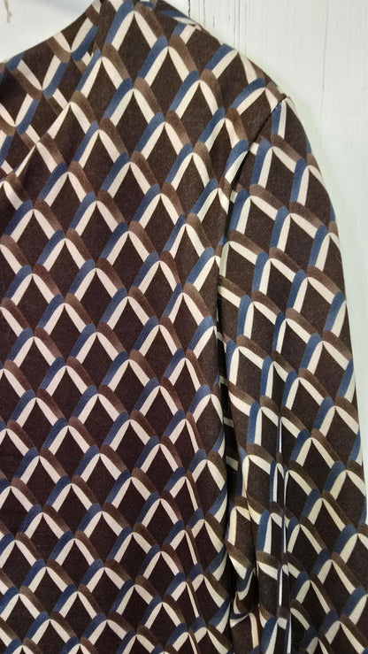 Runa mønstrete topp brun