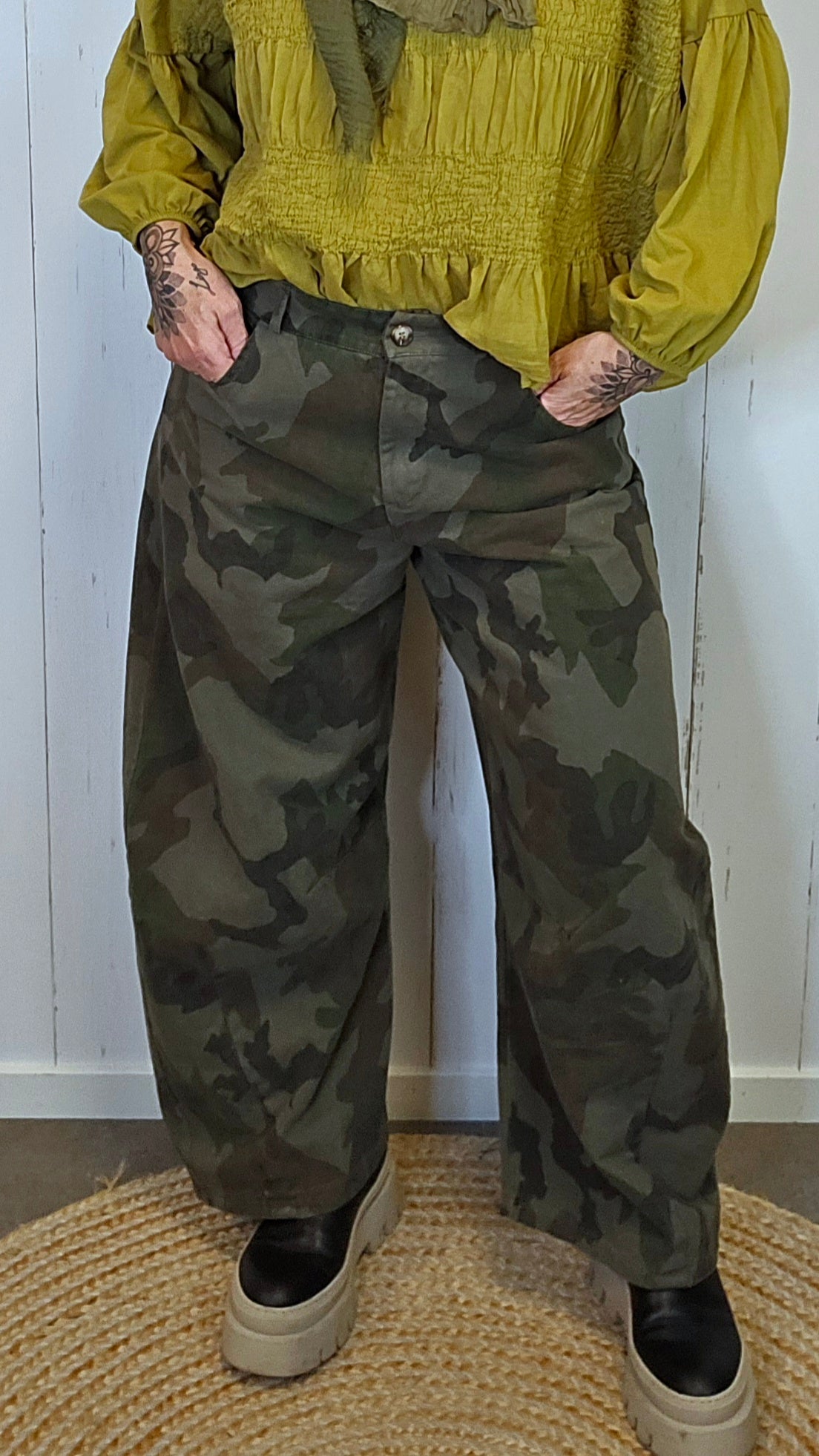 Wild Balo bukse grønn camo