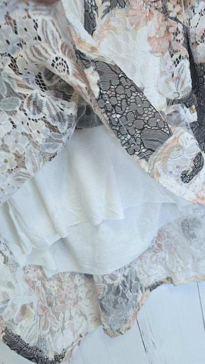 Celine lace topp svart