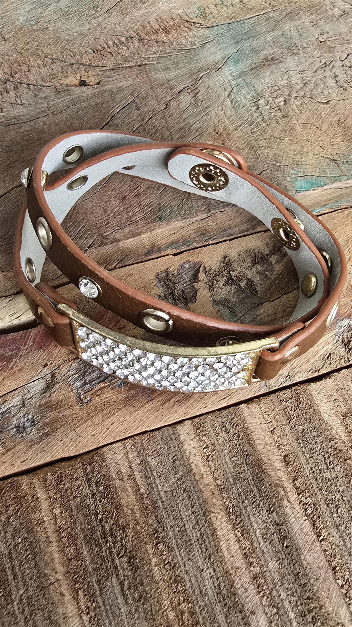 Zara wrap armbånd brun