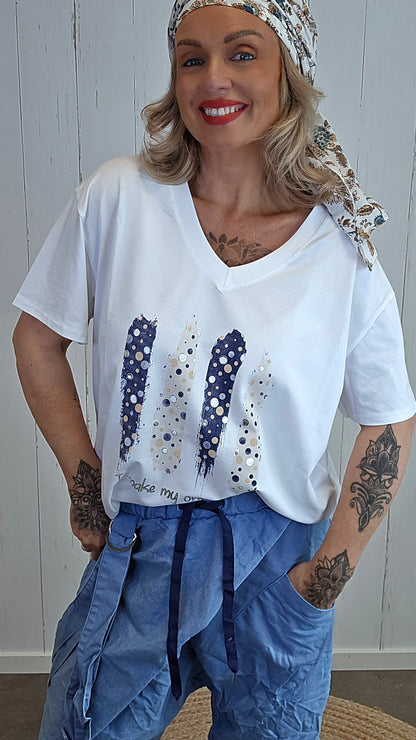 Elsa t-skjorte hvit