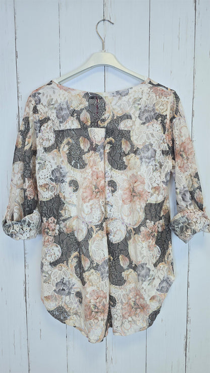 Celine lace topp svart