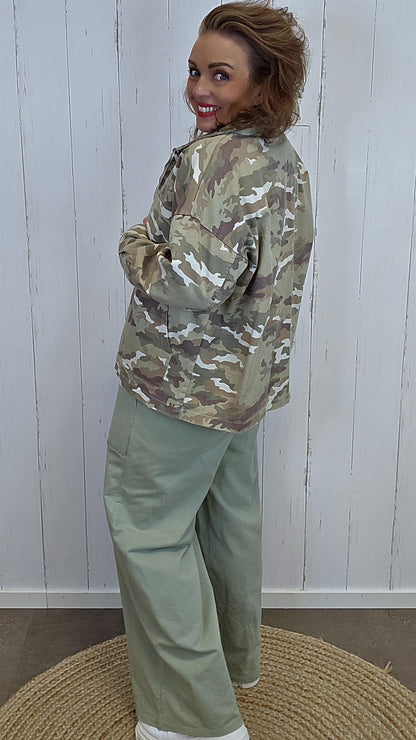 Jorunn jakke camo grønn