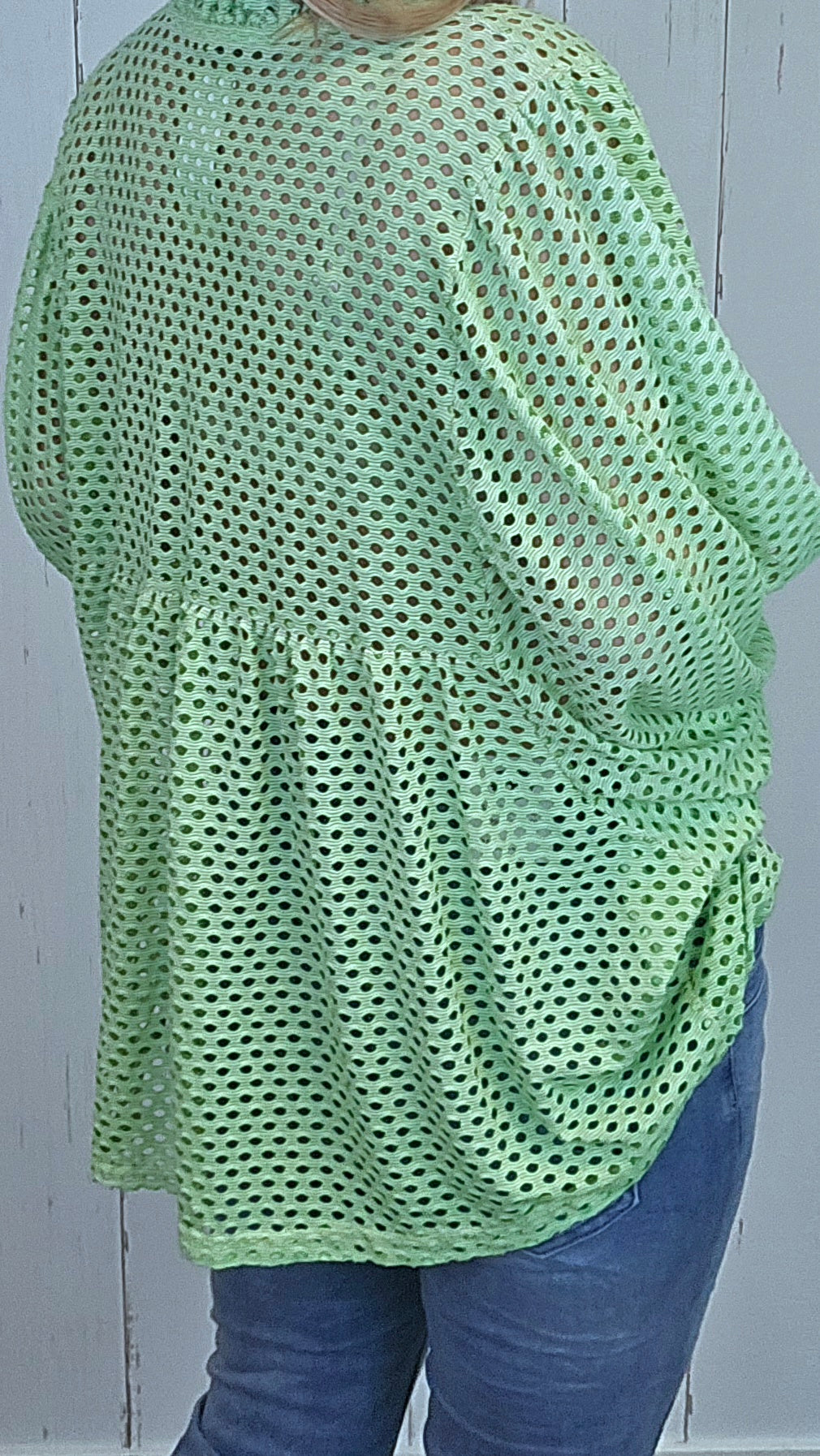 Carmen bluse grønn