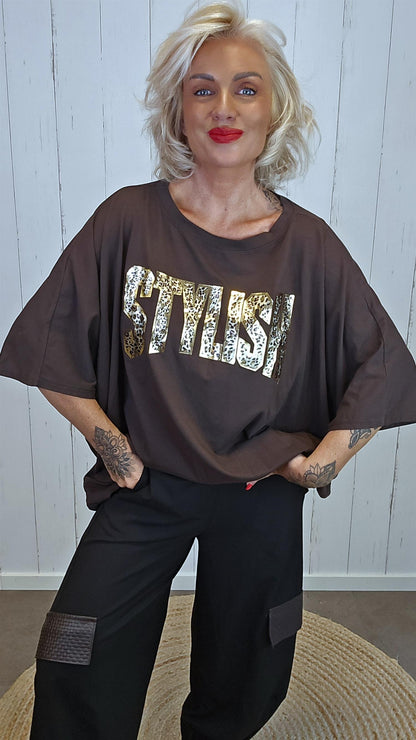 Stylish Topp brun