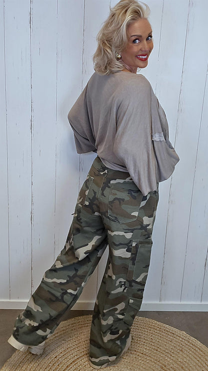 Camo barrel bukse