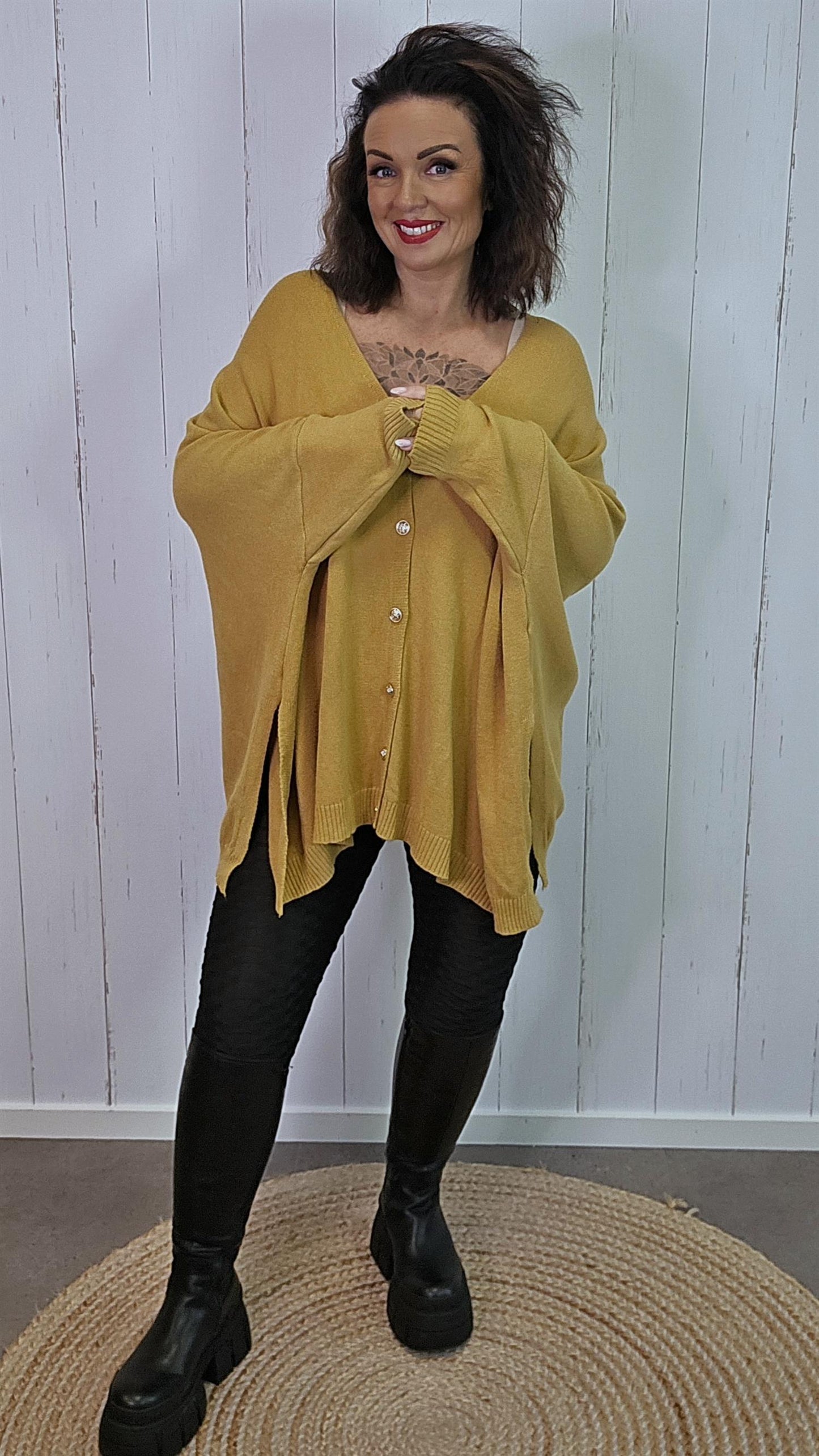 Enya cardigan mustard