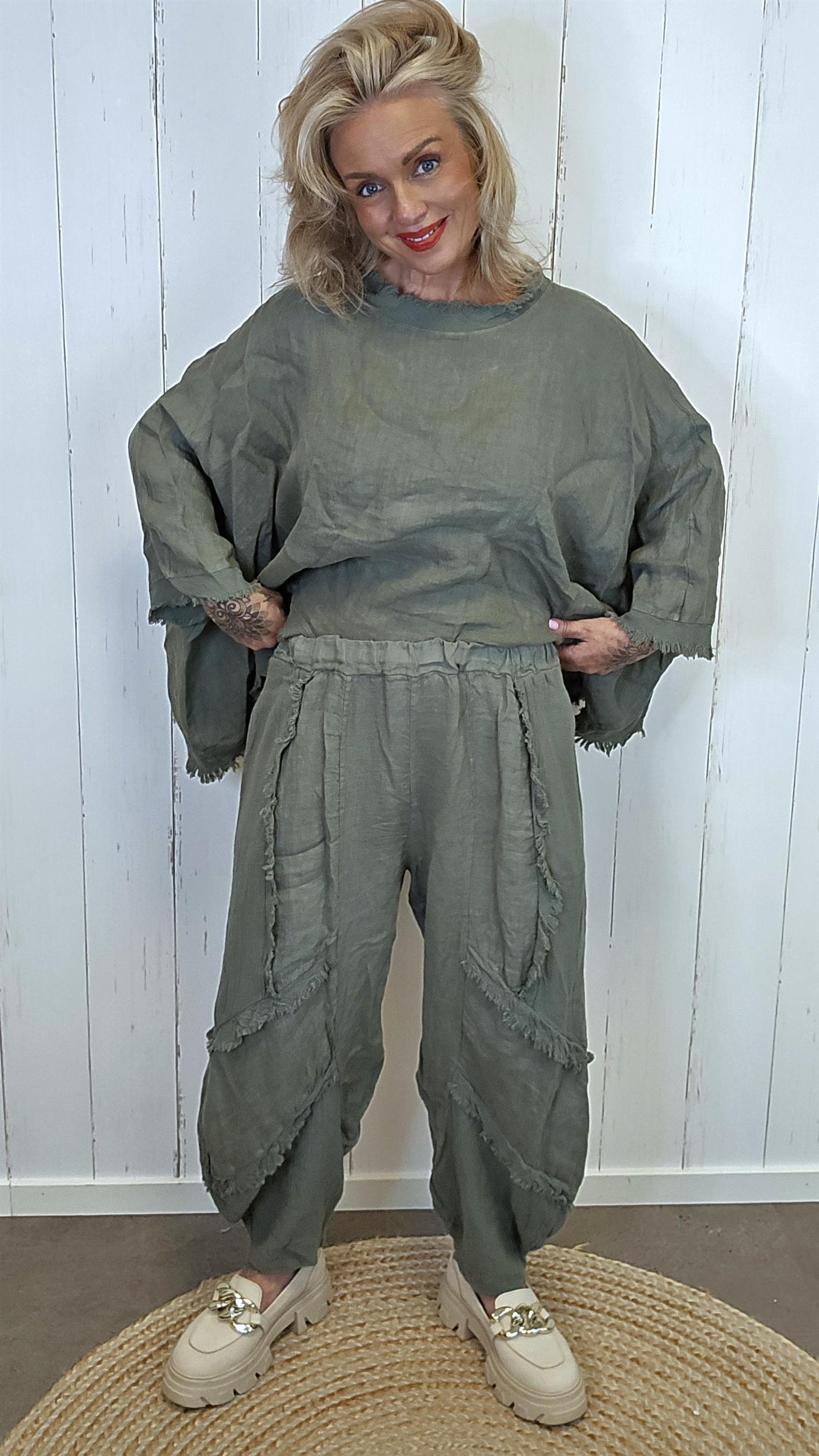 Tamara baggy bukse kaki