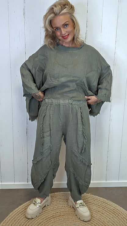 Tamara baggy bukse kaki