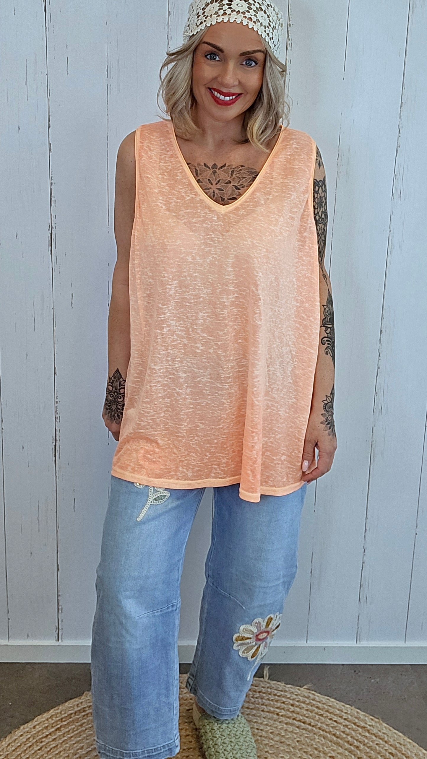 Laura singlet basic orange