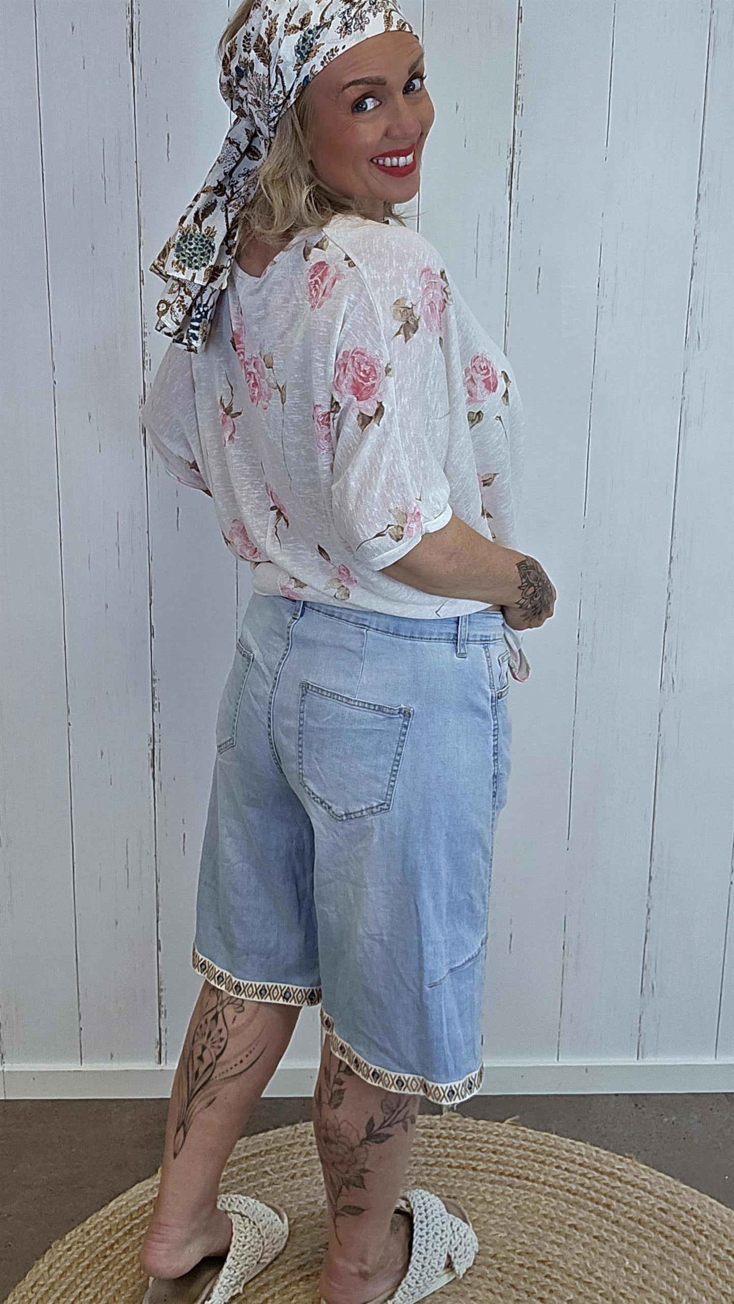 Della denim shorts