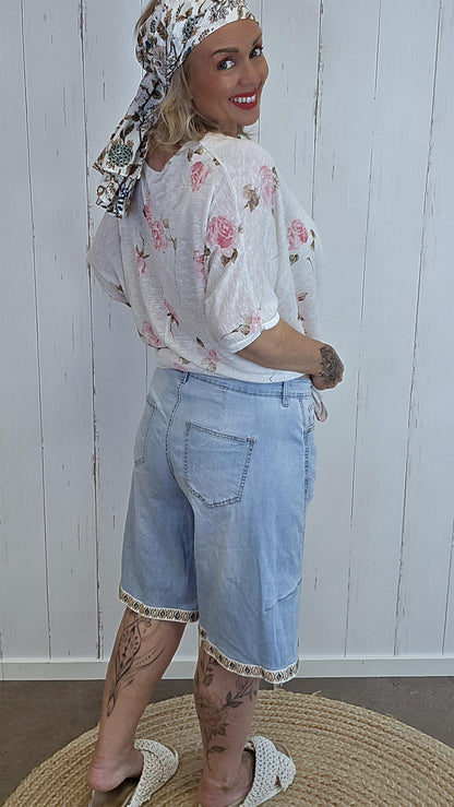 Della denim shorts