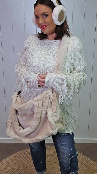 Leona veske beige