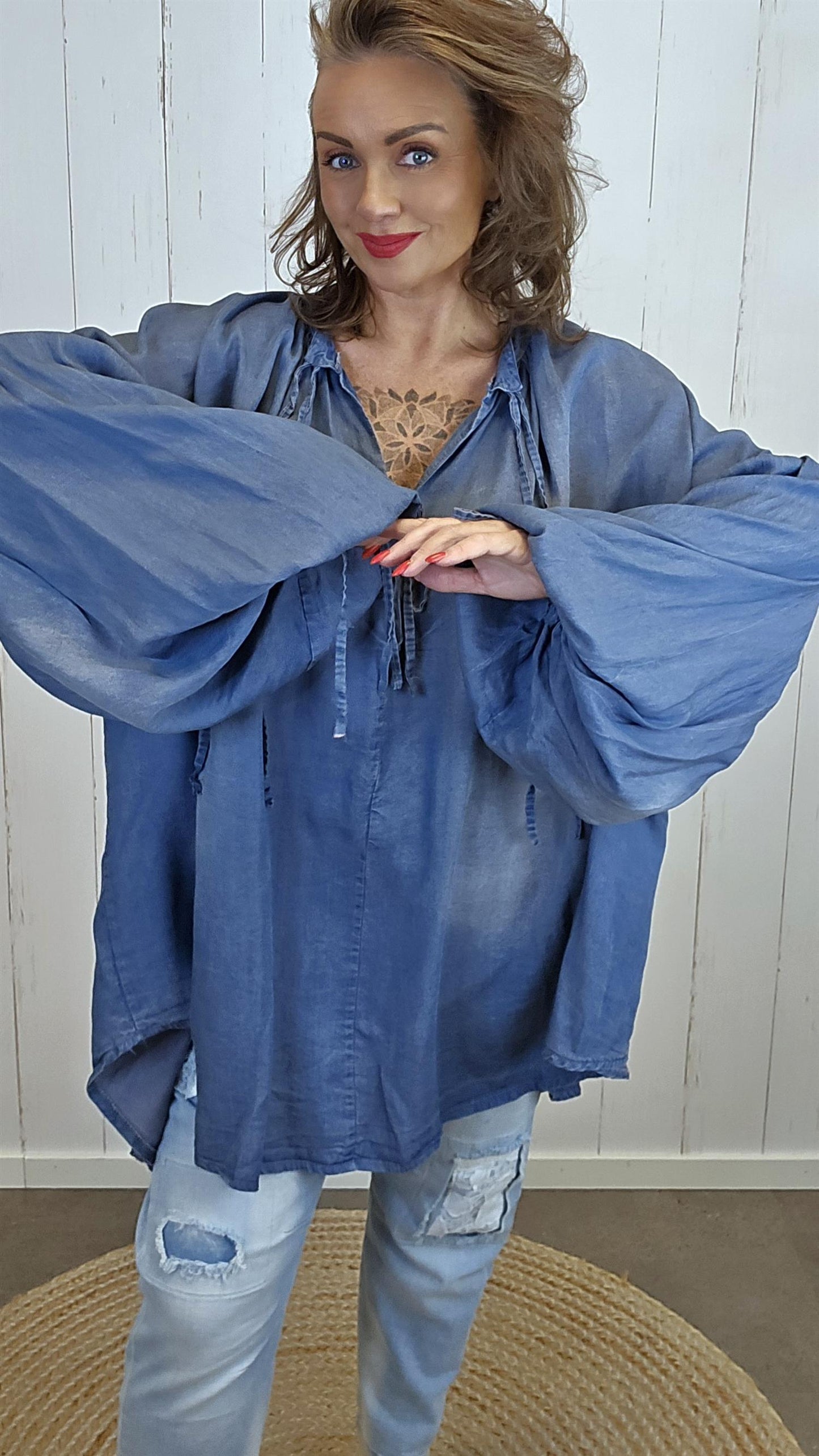 Weronica bluse blå
