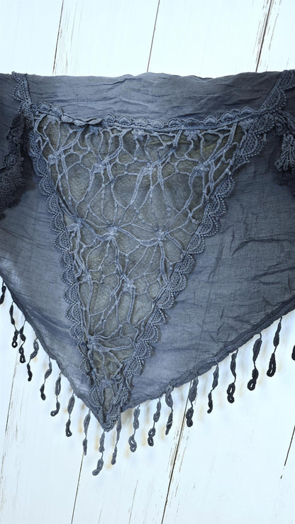 Lise skjerf svart/navy