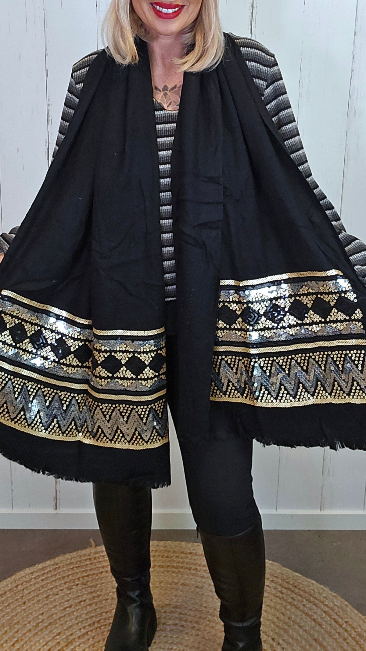Jolie skjerf svart