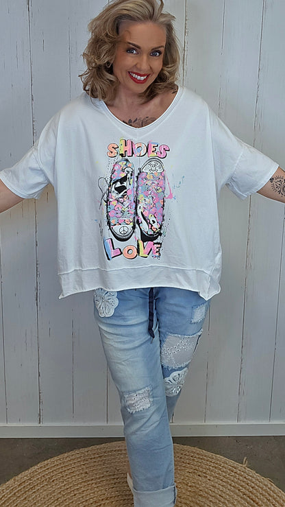 Mia topp Shoes hvit