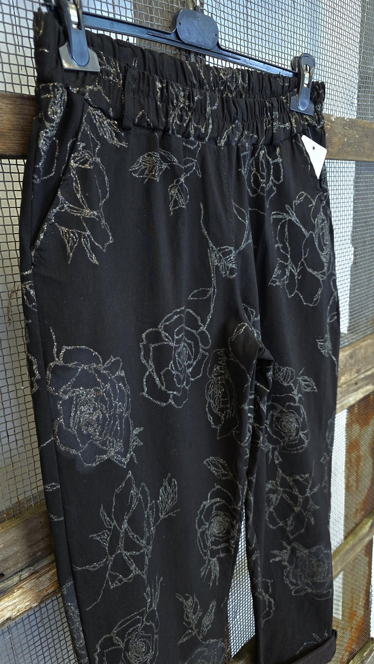 Rose stretch bukse svart
