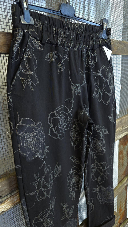 Rose stretch bukse svart