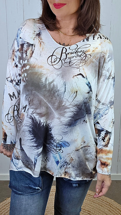 Clara Fjærprint Topp