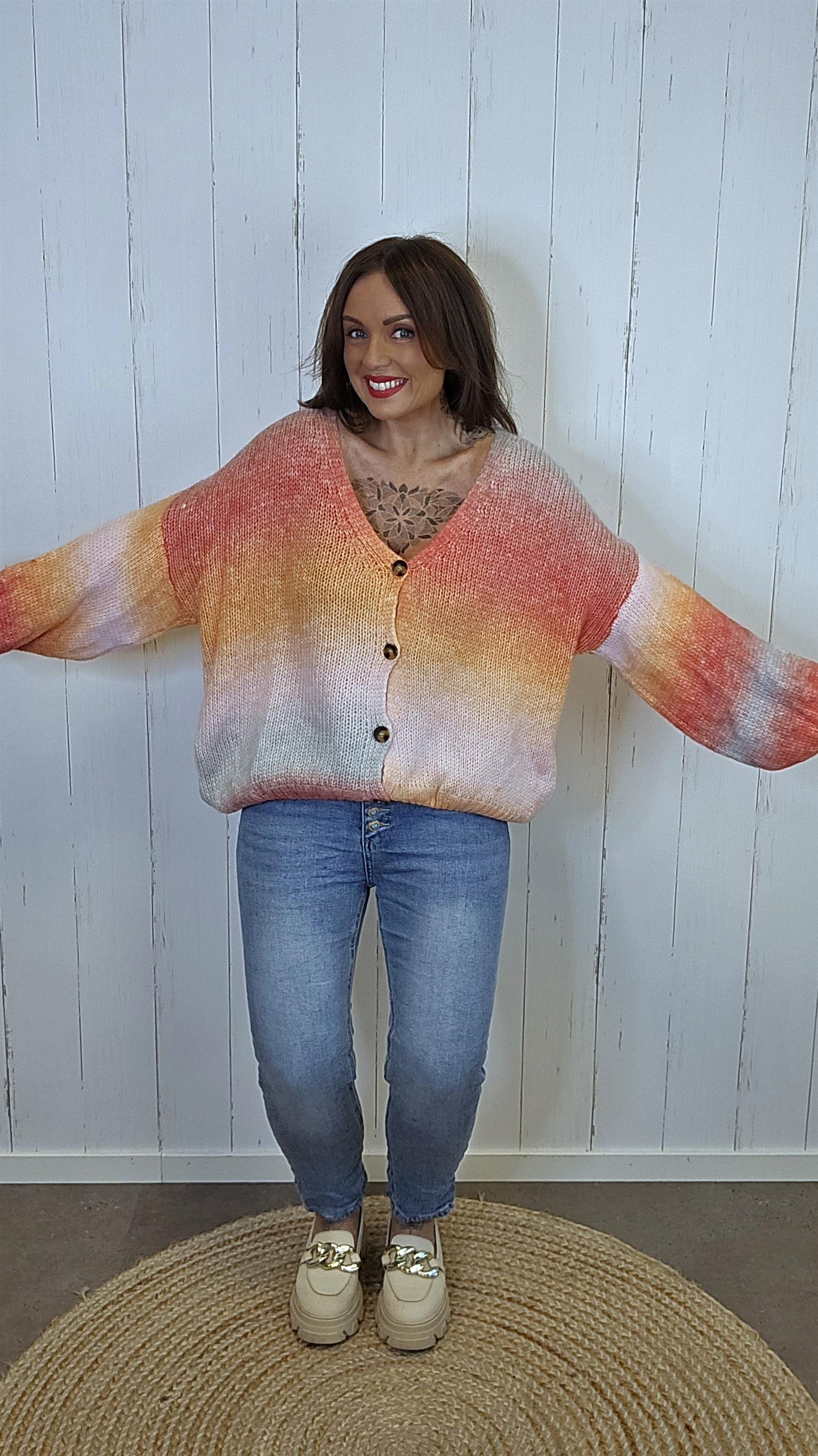 Melody cardigan orange