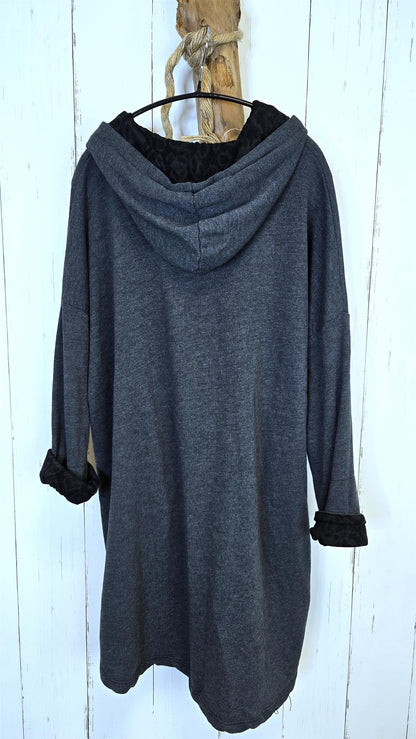 Simone hettegenser mørk grå