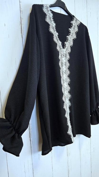 Diana bluse svart