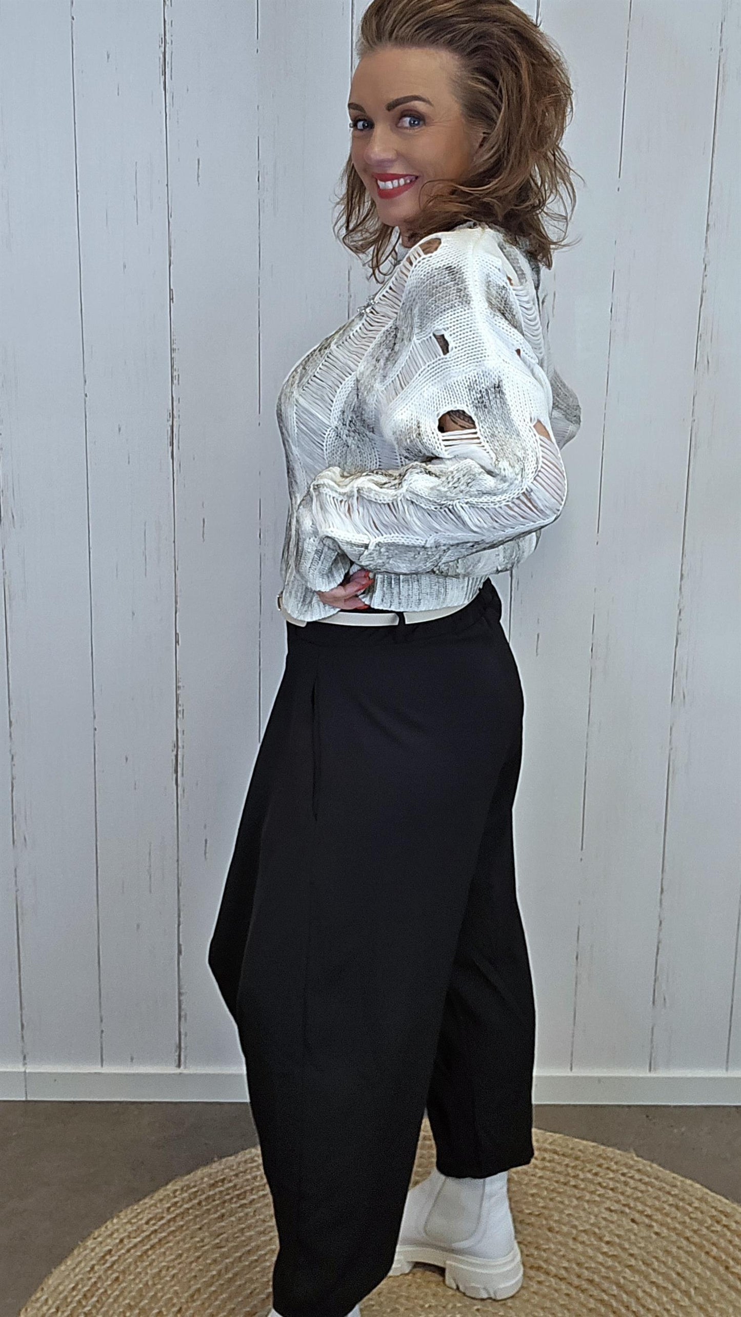 Sofie wrap bukse svart