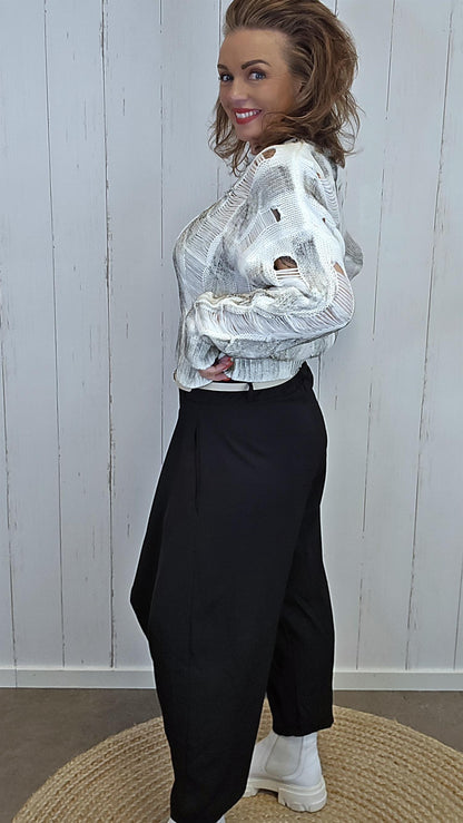 Sofie wrap bukse svart