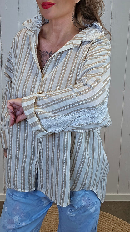 Petra skjorte beige