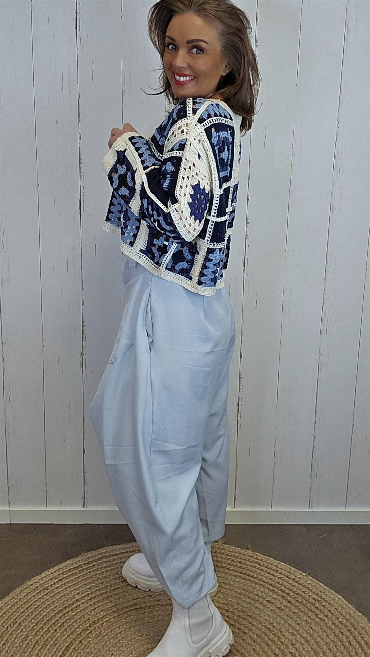 Tiril bukse lys blå