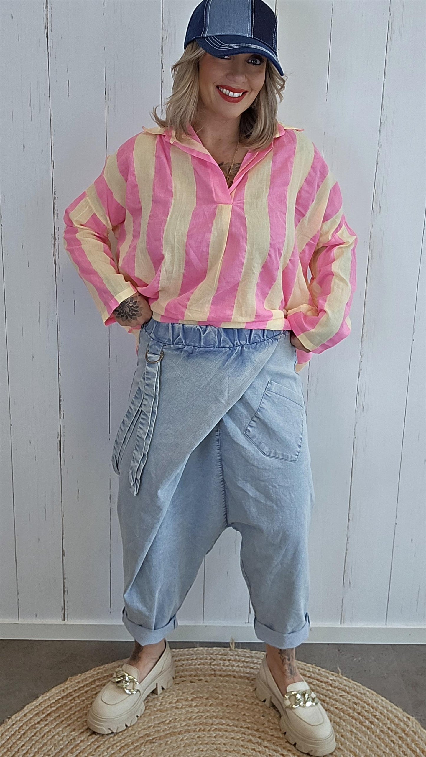 Sally harem bukse denim