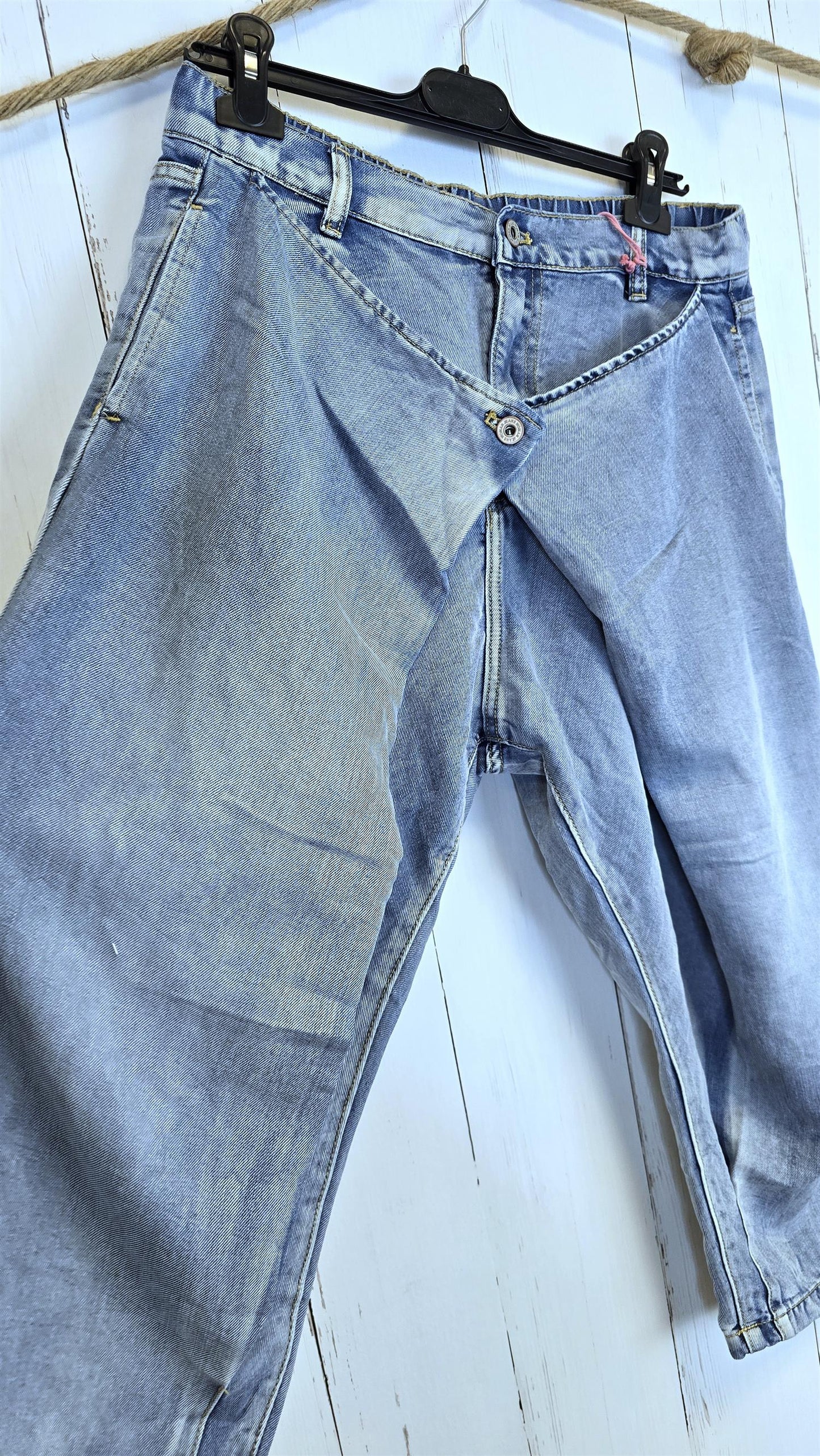 Idun Wrap jeans lyseblå