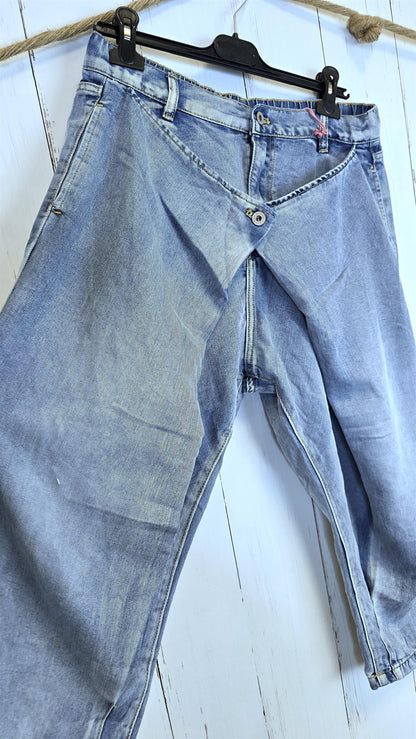 Idun Wrap jeans lyseblå