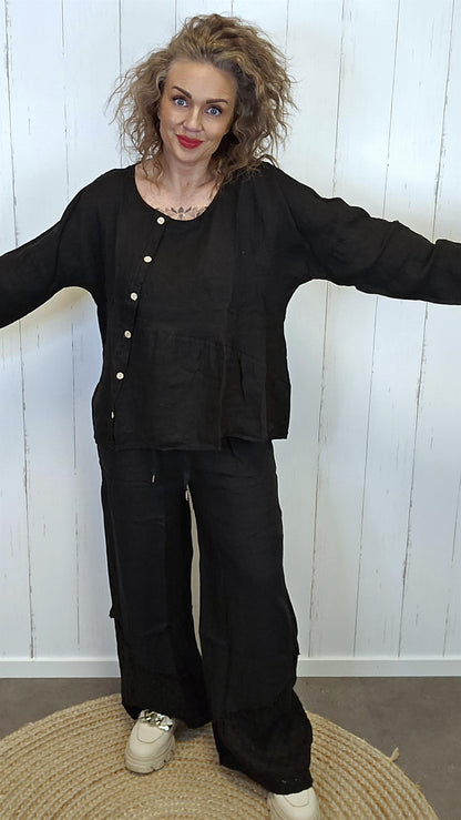 Iris lintopp svart