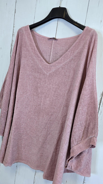 Tara topp rosa