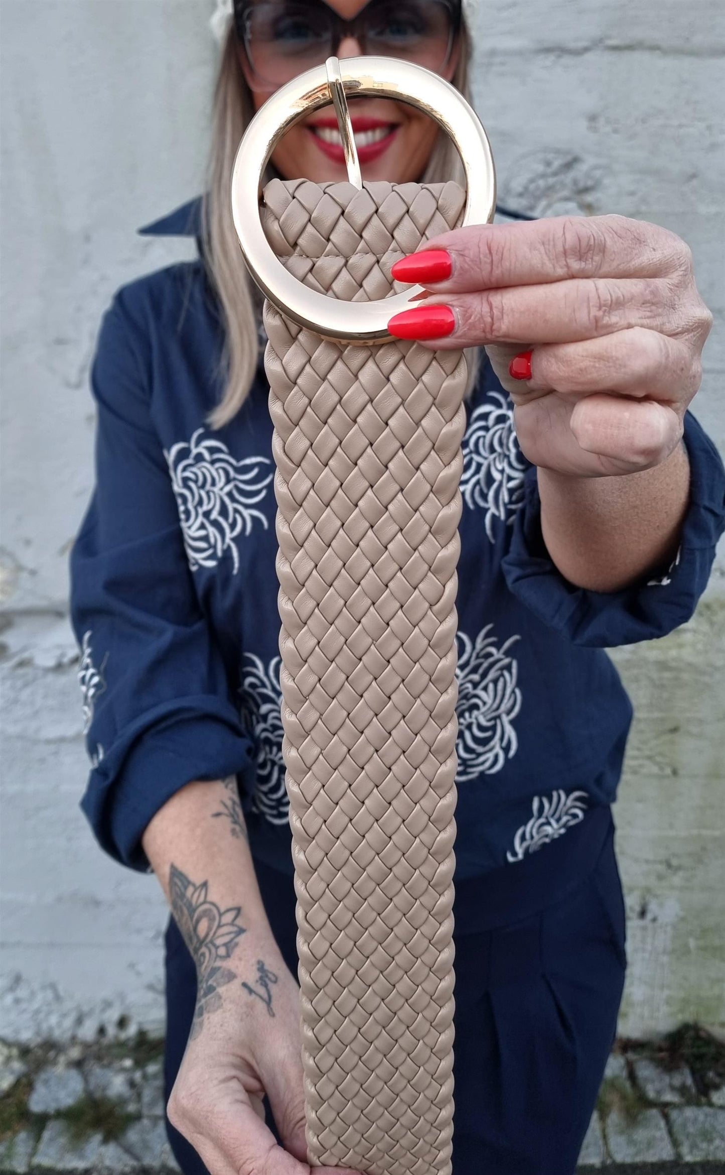 Braided Belt Taupe