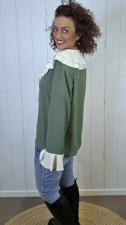 Freja bluse grønn