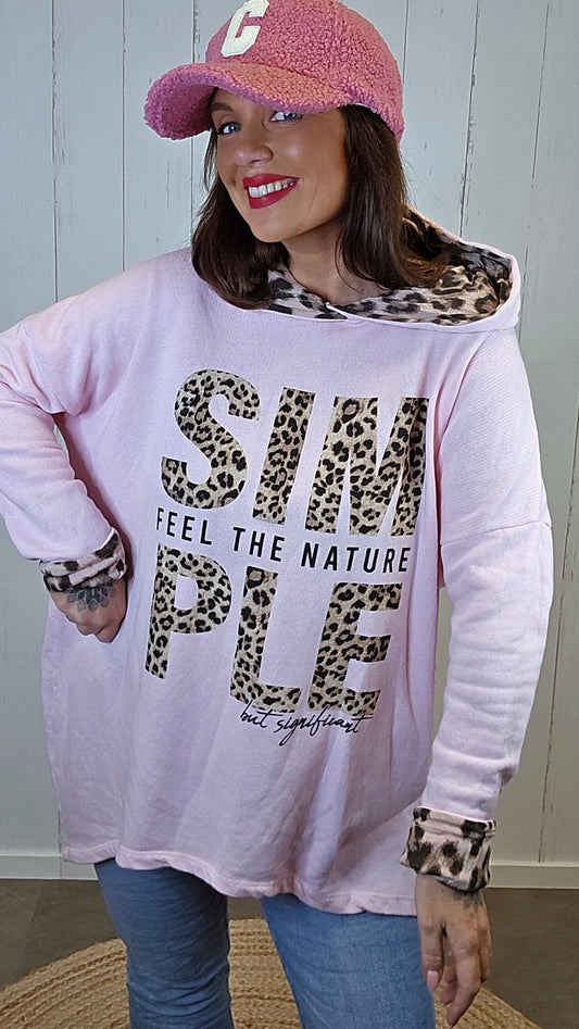 Simone hettegenser rosa