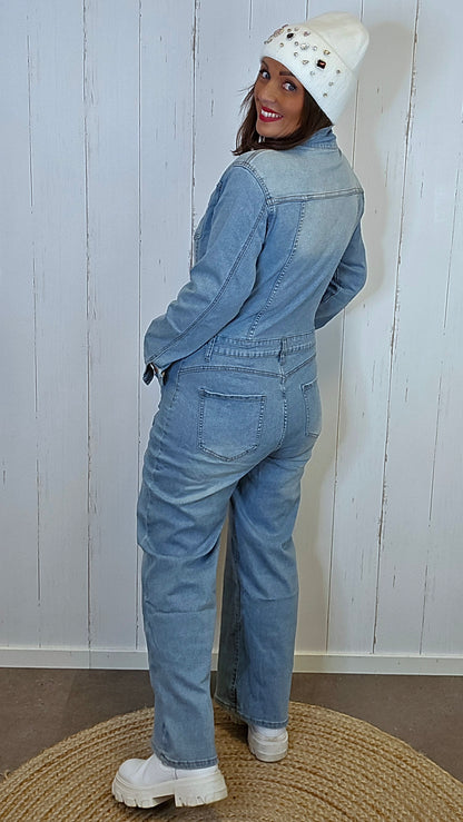 Nancy jumpsuit lys denim