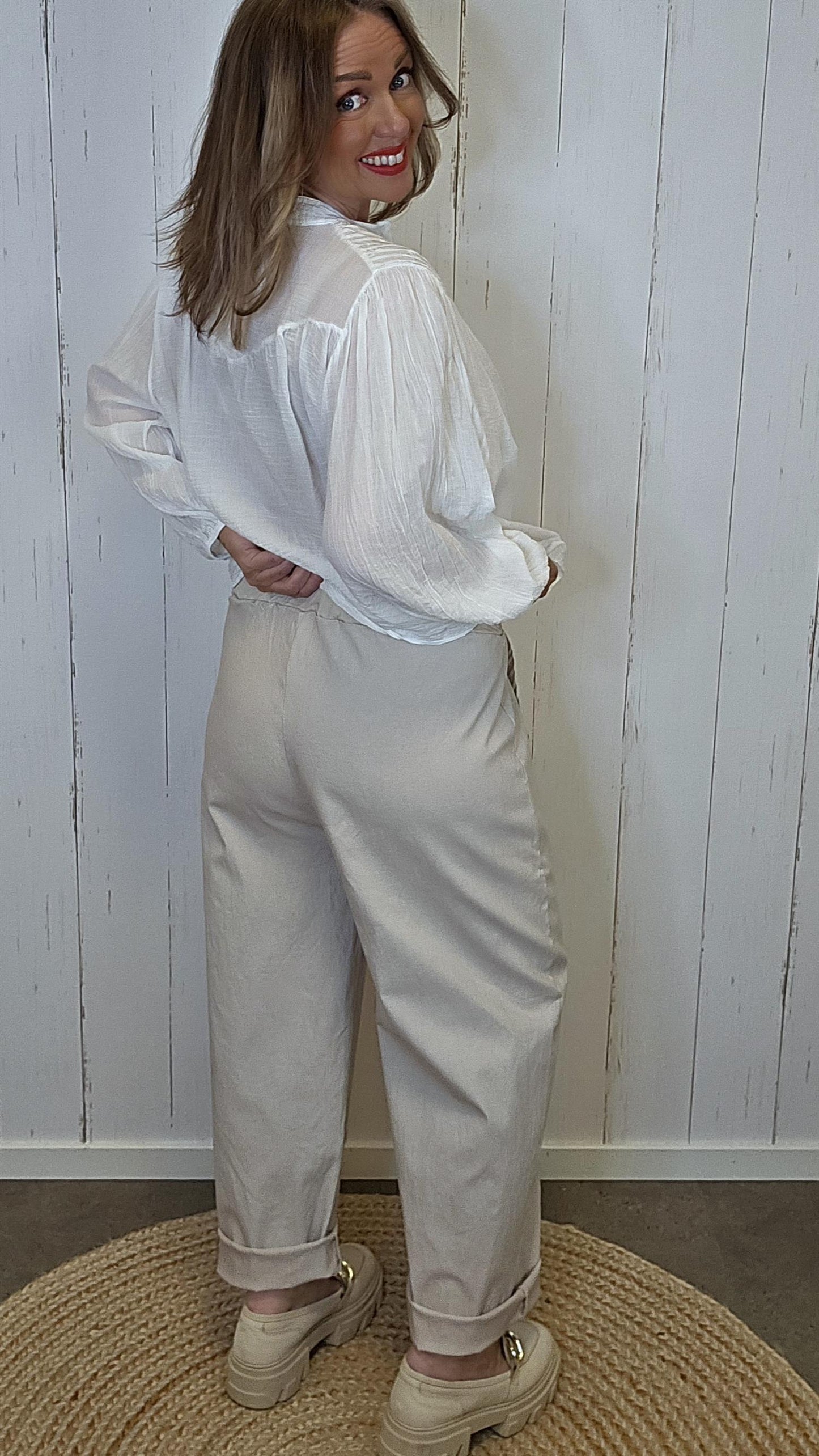 Thora bukse Beige