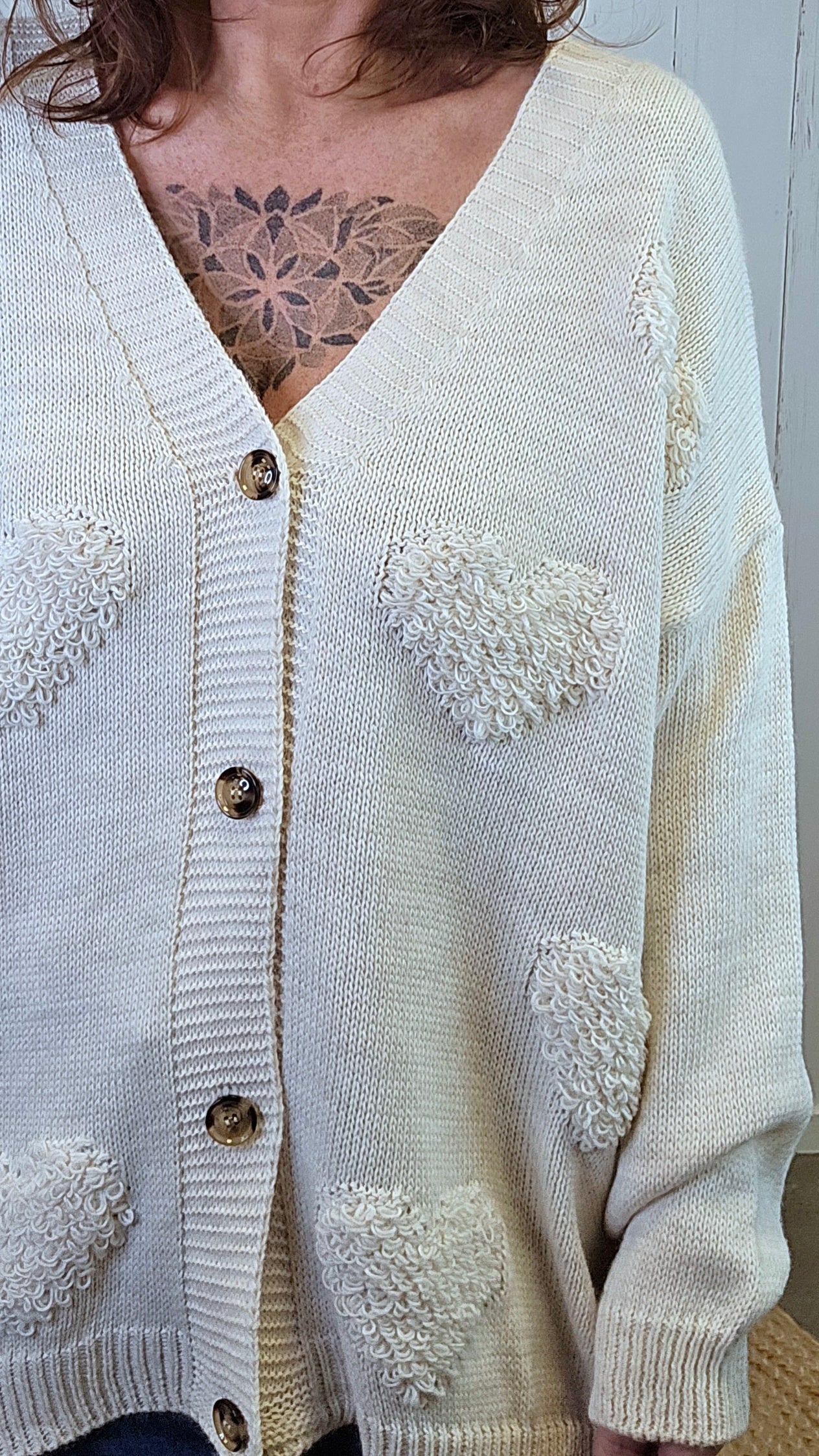 Dalia Strikket Jakke Beige